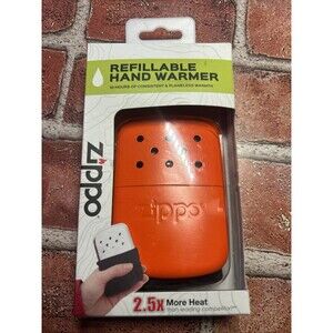 Zippo 12 Hour Orange Refillable Hand Warmer New
